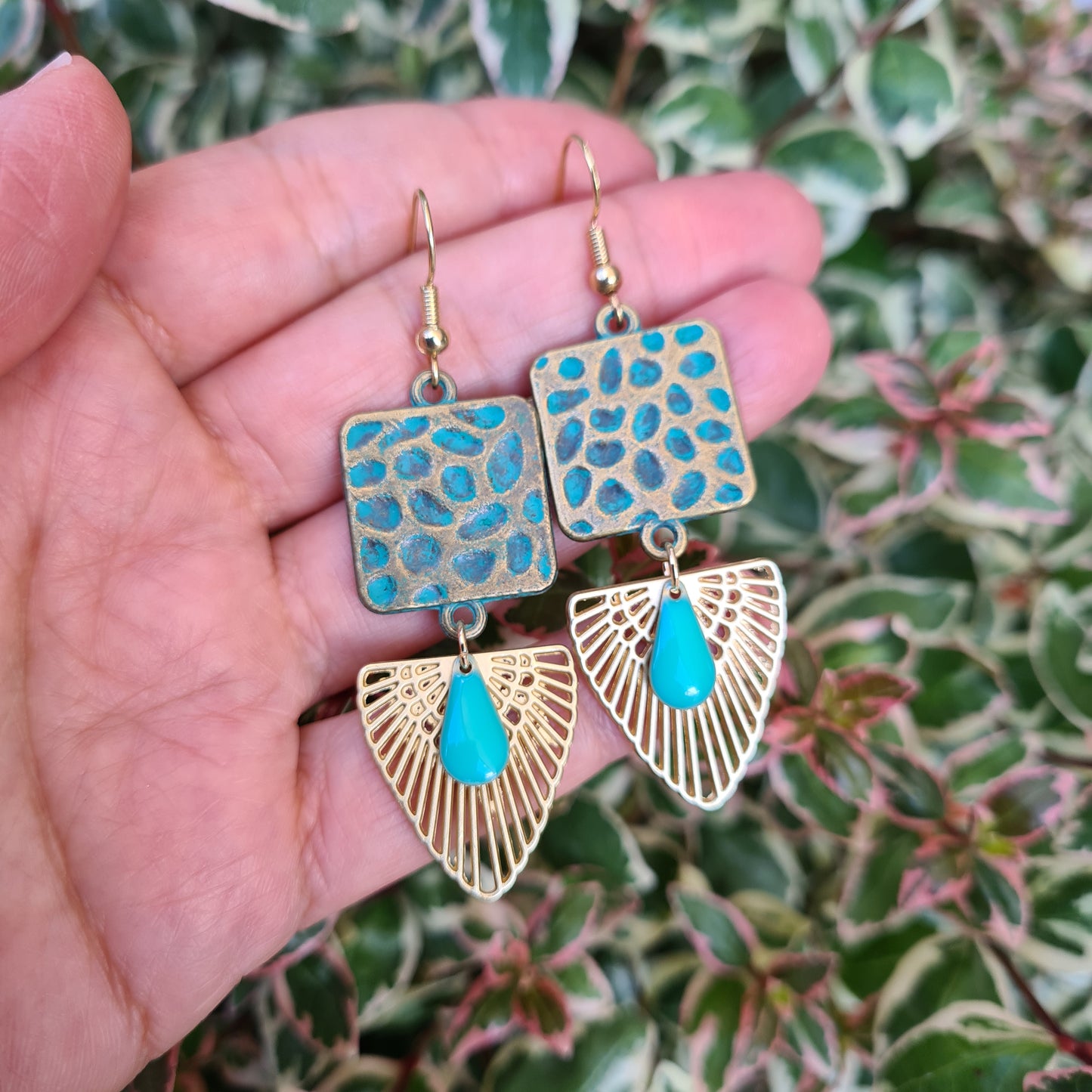 Bohemian Peacock Earrings