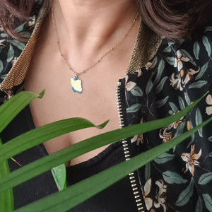 Iran Map Necklace