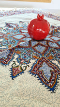 Load image into Gallery viewer, Red Ghalamkar, Handmade Tablecloth100x100 cm
