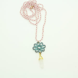 Persepolis necklace, Persian Lotus Necklace, Ruby