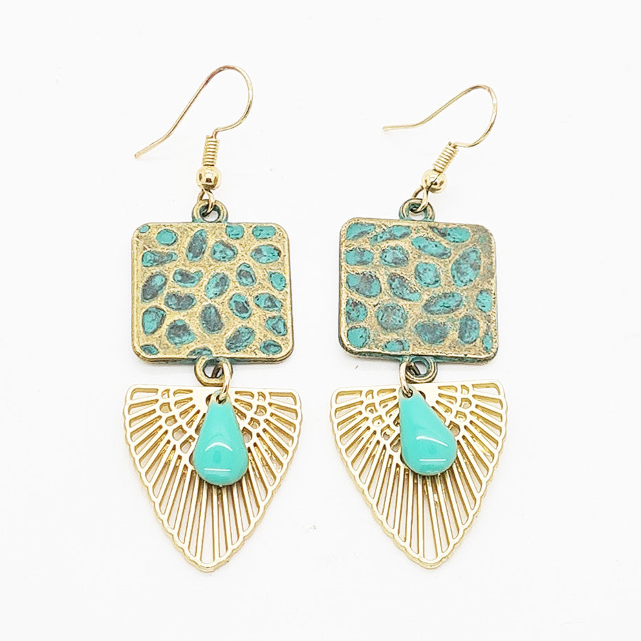 Bohemian Peacock Earrings