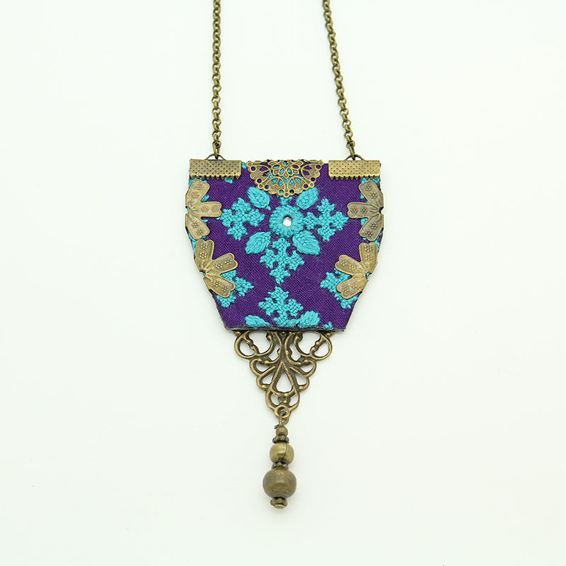 Majestic Embroidered Necklace