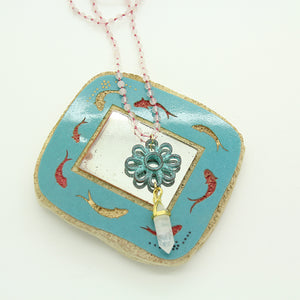 Persepolis necklace, Persian Lotus Necklace, Ruby