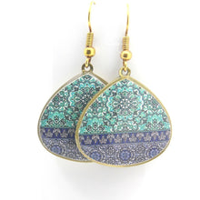 Load image into Gallery viewer, Persian patterns Earrings, Persian earrings, Persian Jewellry, Persian handmade, Bijoux Persan

