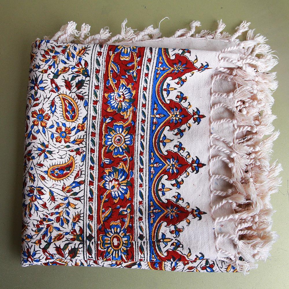 Handmade Tablecloth, Little Motifs Ghalamkar 100x150 cm - Yalda Concept Store Persan