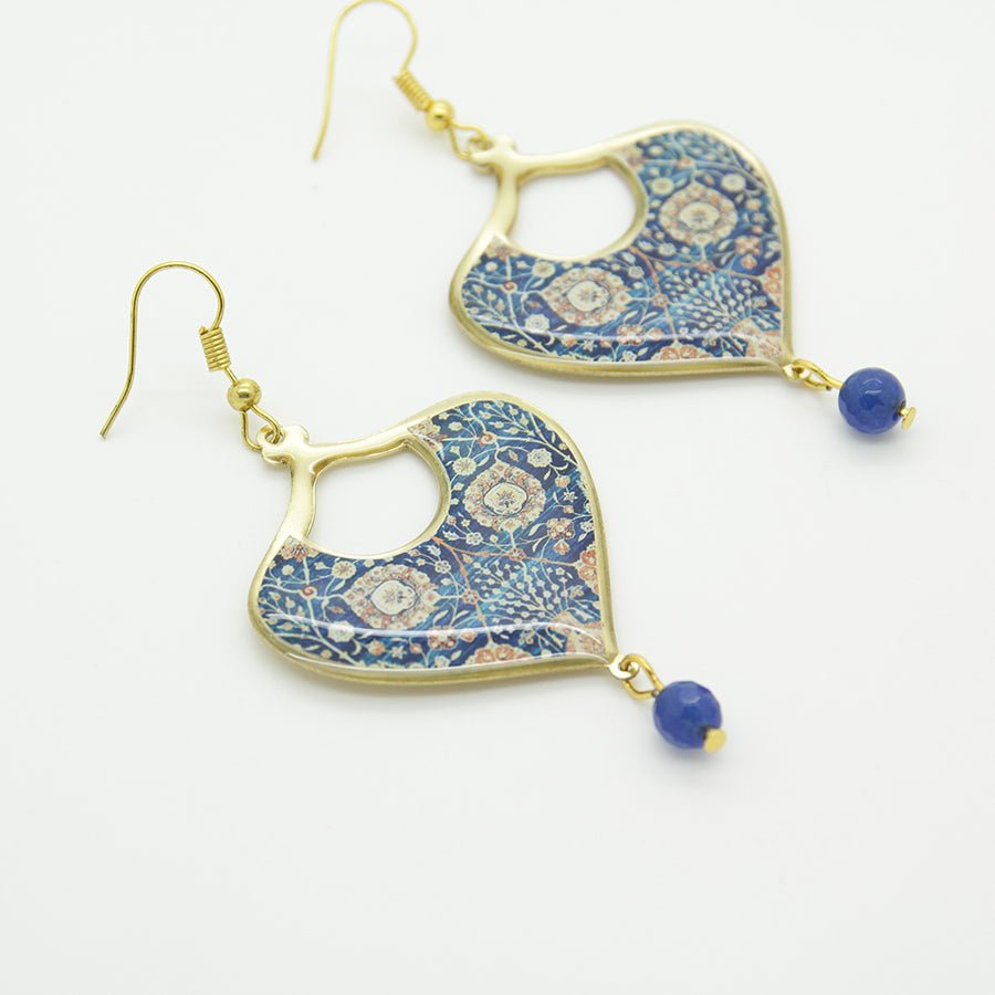 Khatoon Blue Earrings - Yalda Concept Store Persan