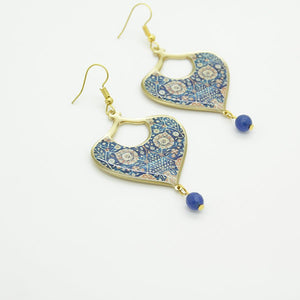 Khatoon Blue Earrings - Yalda Concept Store Persan