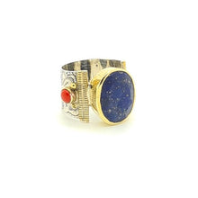 Load image into Gallery viewer, Lapis Lazuli Stone, Sterling Silver Ring - Yalda Concept Store Persan
