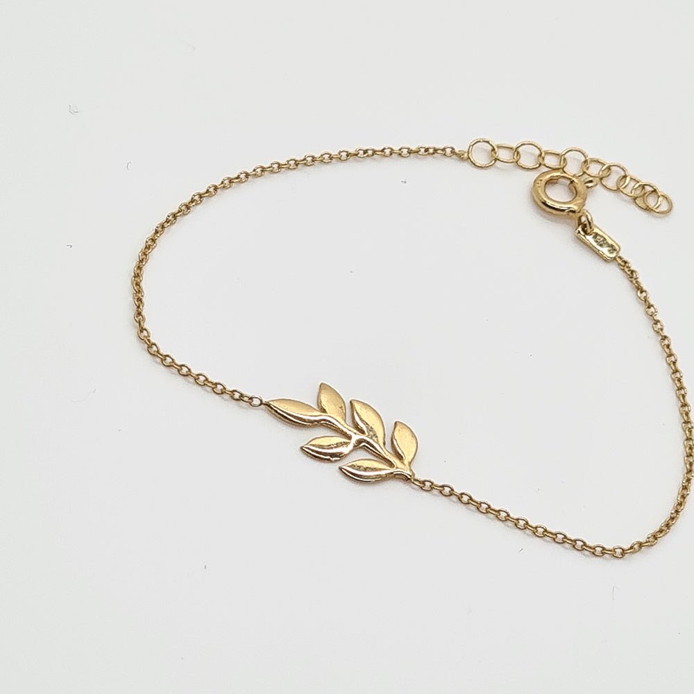 Leaf Bracelet, Gold Plated - Yalda Concept Store Persan