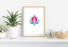 Load image into Gallery viewer, Lotus &amp; Pomegranate, Illustration by Roshanak Ostad - Yalda Concept Store Persan
