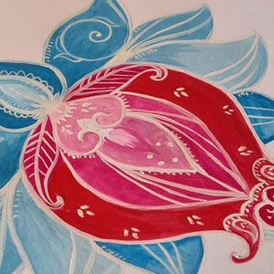 Lotus & Pomegranate, Illustration by Roshanak Ostad - Yalda Concept Store Persan