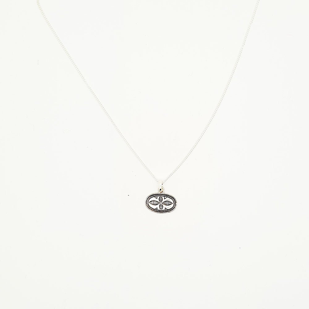 Oriental motifs Sterling Silver Necklace - Yalda Concept Store Persan