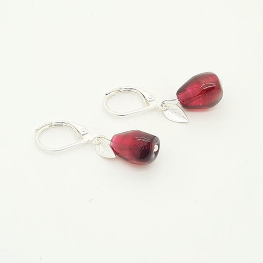 Pomegranate Earrings Single Seed - Yalda Concept Store Persan