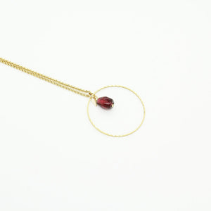 Pomegranate Necklace, Single Seed - Yalda Concept Store Persan