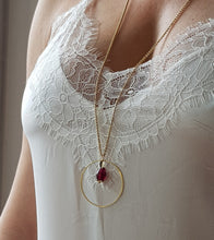 Load image into Gallery viewer, Pomegranate Necklace, Single Seed - Yalda Concept Store Persan
