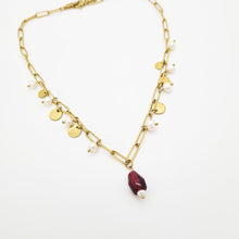 Load image into Gallery viewer, Pomegranate &amp; Pearls Necklace - Yalda Concept Store Persan
