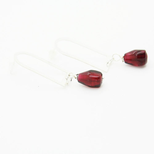 Pomegranate Silver Earrings - Yalda Concept Store Persan