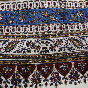 Red Ghalamkar Tablecloth 100x100 cm - Yalda Concept Store Persan