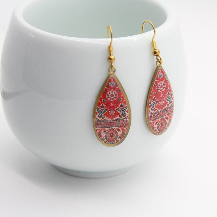 Persian Motifs Earrings, Kerman